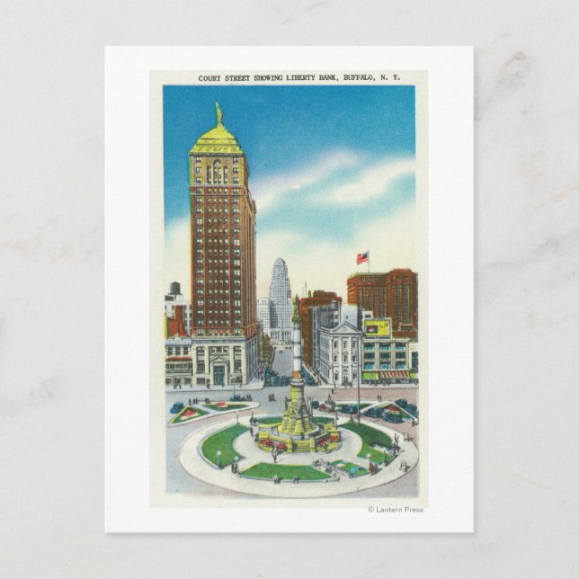 Postal Court Street View of Liberty Bank Bldg (Anverso)