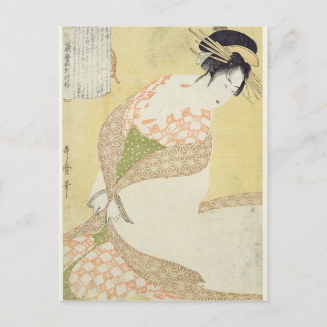 Postal Courtesan Kneeling (Anverso)