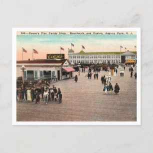 Postal Couse's Pier, Candy Shop, Asbury Park NJ