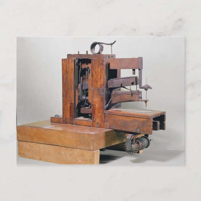 Postal Couseuse', la primera máquina de coser, 1830 (Anverso)