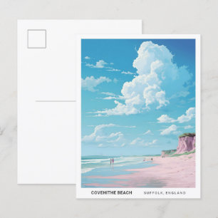 Postal Covehithe Beach Suffolk Inglaterra Viajes de época