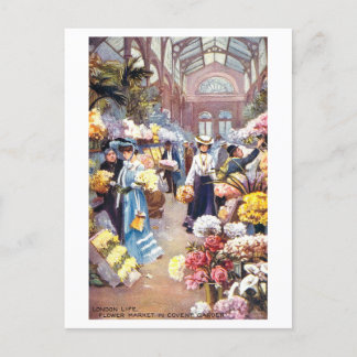 Postal Covent Garden Flower Market London Vintage