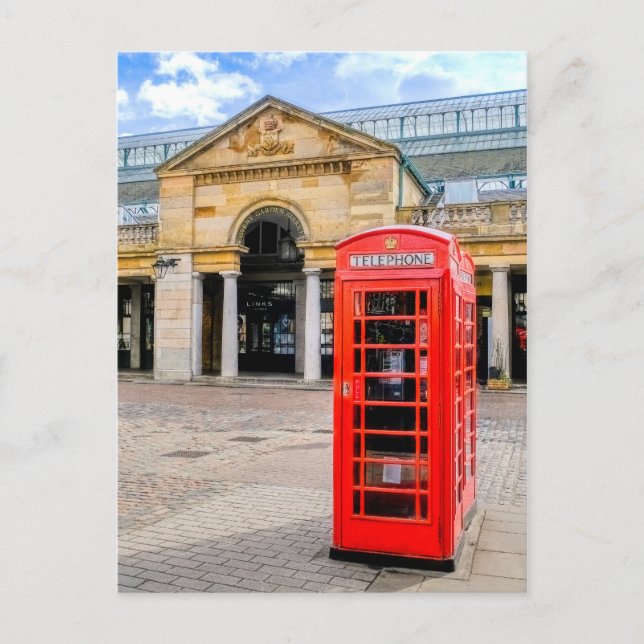 Postal Covent Garden, London Postcard (Anverso)