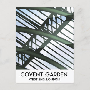 Postal Covent Garden, londres, afiche de viajes de estilo