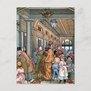 Postal "Covent Garden, Londres" Ilustracion de época