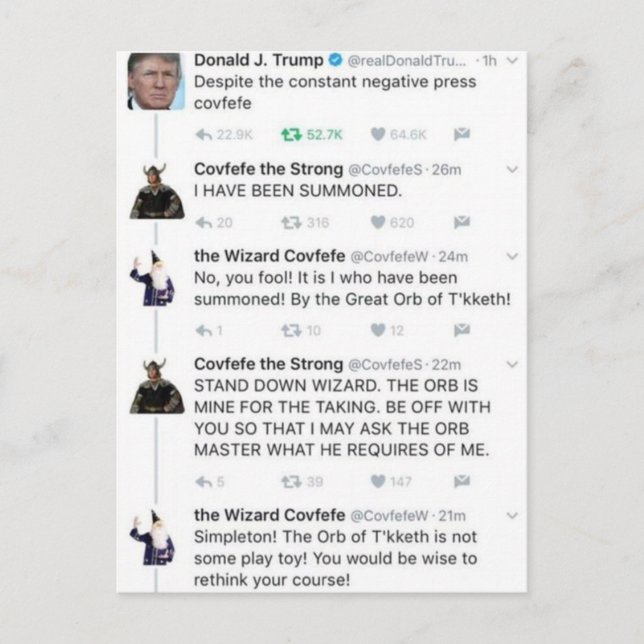 Postal Covfefe (Anverso)