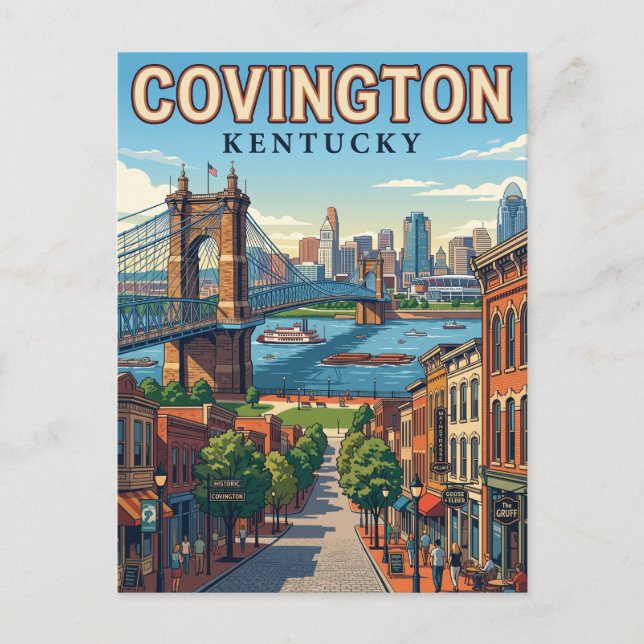 Postal Covington, Kentucky (Anverso)