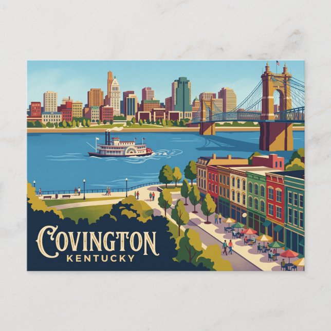 Postal Covington, Kentucky Kentucky (Anverso)