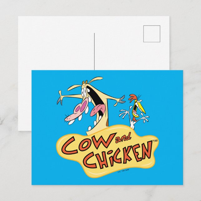 Postal Cow and Chicken Logo Graphic (Anverso / Reverso)
