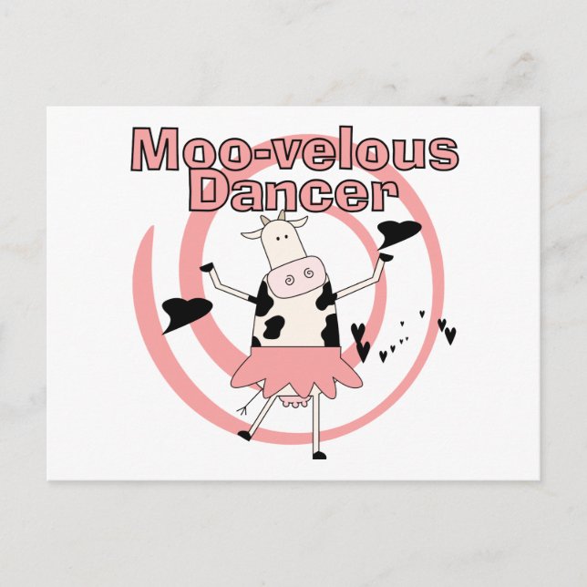 Postal Cow Ballerina Tshirts and Gifts (Anverso)