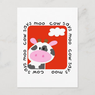 Postal Cow dice camisetas y regalos para moscas