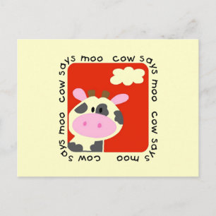 Postal Cow dice camisetas y regalos para moscas