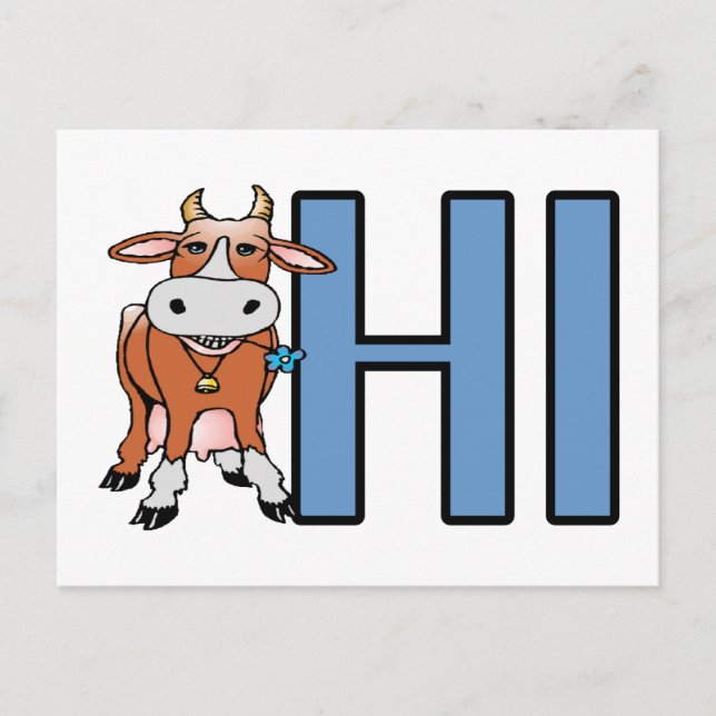 Postal Cow Hi (Anverso)