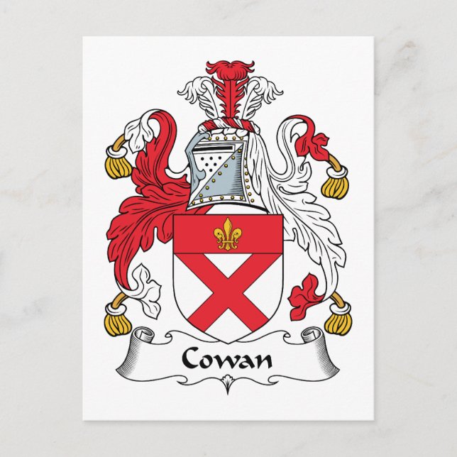 Postal Cowan Family Crest (Anverso)