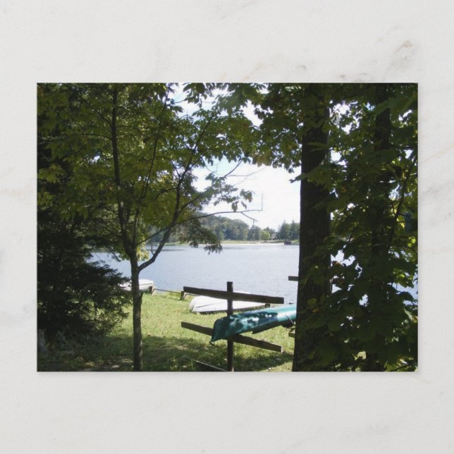 Postal cowans gap state park pennsylvania lake canoe (Anverso)