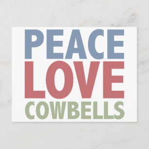 Postal Cowbels de amor por la paz