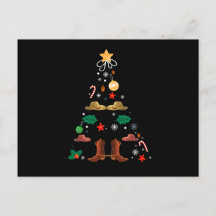 Postal Cowboy Christmas Tree Xmas New Year Line Dance Gif