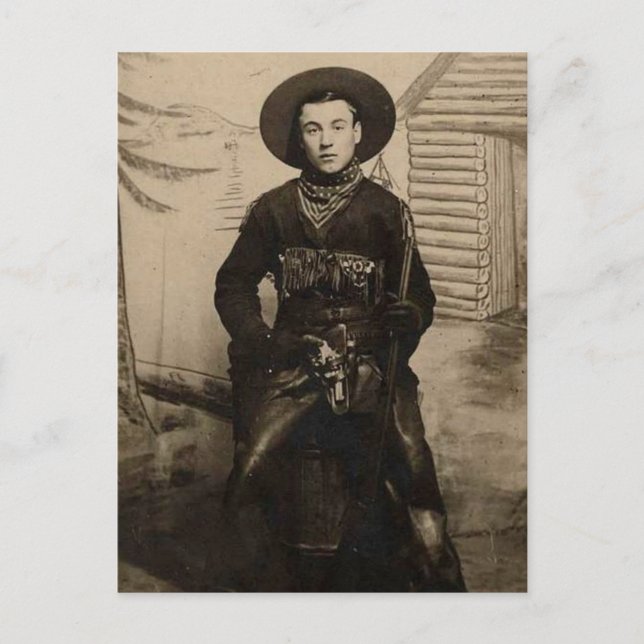 Postal Cowboy de la costa este (Anverso)