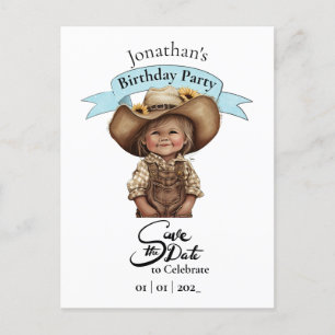 Postal Cowboy Happy Birday Boy