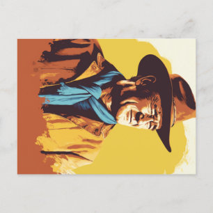 Postal Cowboy Postcard Western
