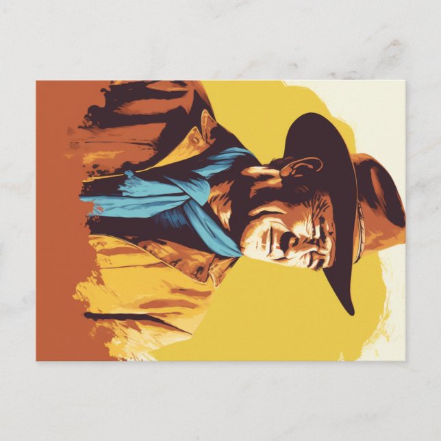 Postal Cowboy Postcard Western (Anverso)