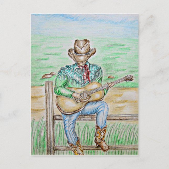 Postal Cowboy Singer (Anverso)