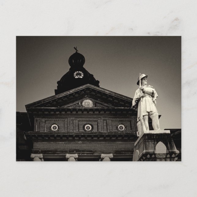 Postal COWETA COUNT COURTHOUSE Postcard (Anverso)
