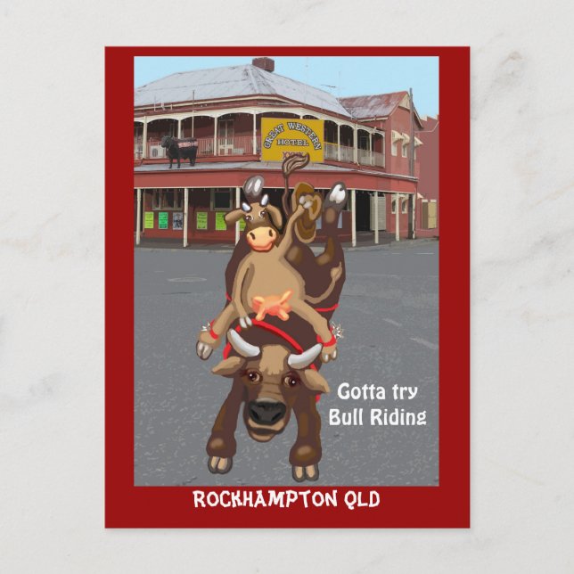 Postal Cowgirl Bullrider (Anverso)