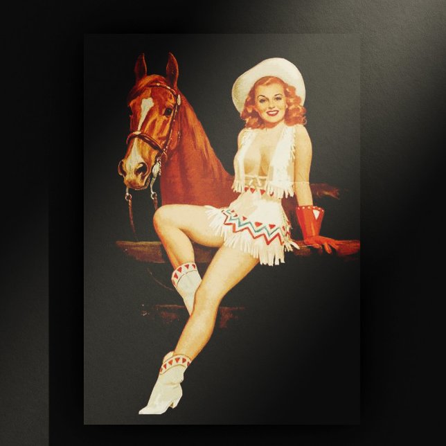 Postal Cowgirl Pin Up (Subido por el creador)