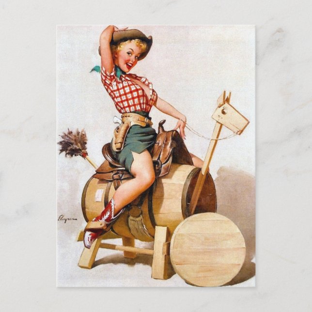 Postal Cowgirl Pin Up 2 (Anverso)