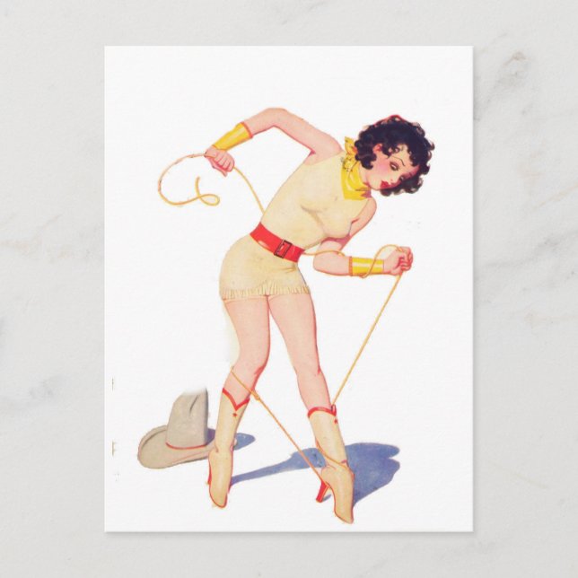 Postal Cowgirl Tie Shoe (Anverso)