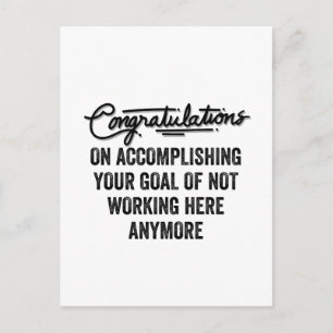 Postal Coworker Goodbye Gift   Salir de Coworker