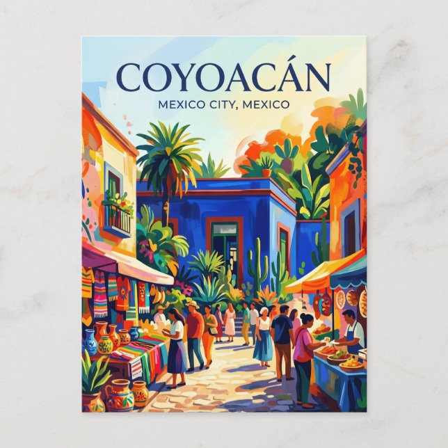 Postal Coyoacán México (Anverso)