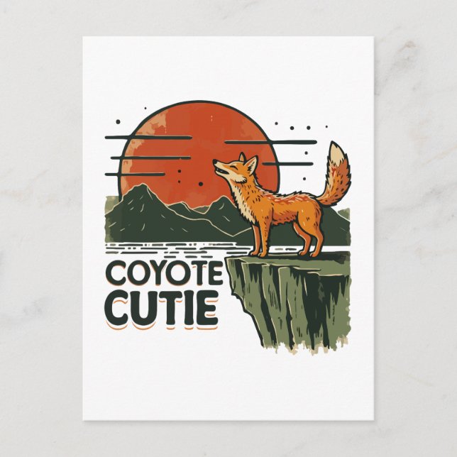 Postal Coyote cutie (Anverso)