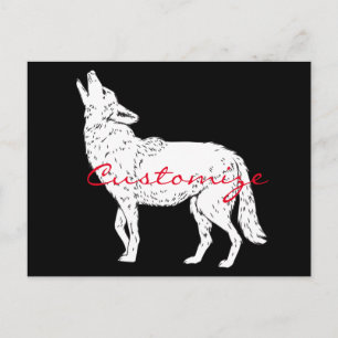 Postal Coyote Howling Thunder_Cove
