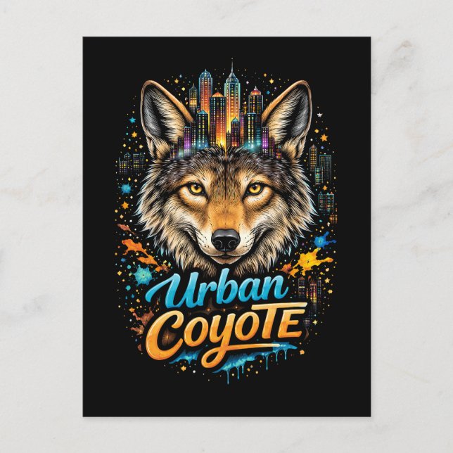 Postal Coyote Urbano (Anverso)