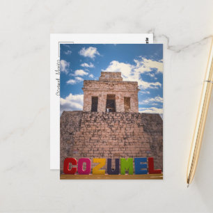 Postal Cozumel, México – Recuerdo de Viaje Tropical