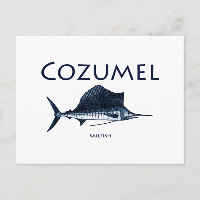 Postal Cozumel Sailfish (Anverso)