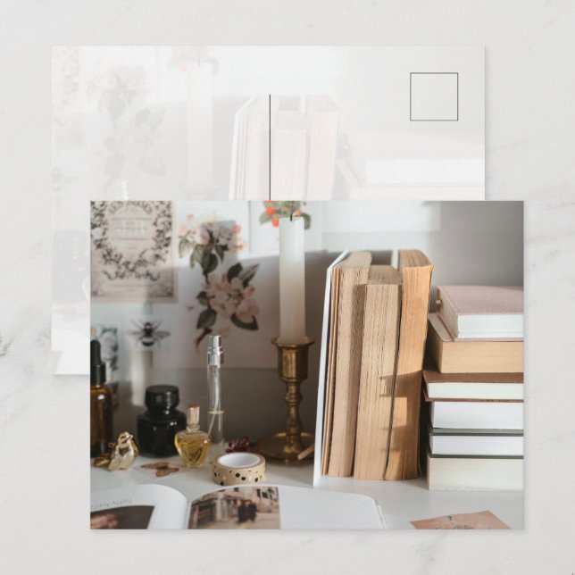 Postal Cozy Vintage Desk Aesthetic (Anverso / Reverso)