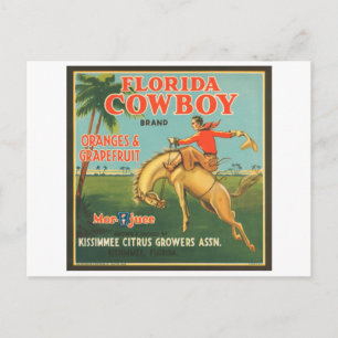 Postal Cr vintage de cultivadores de cítricos Kissimmee d