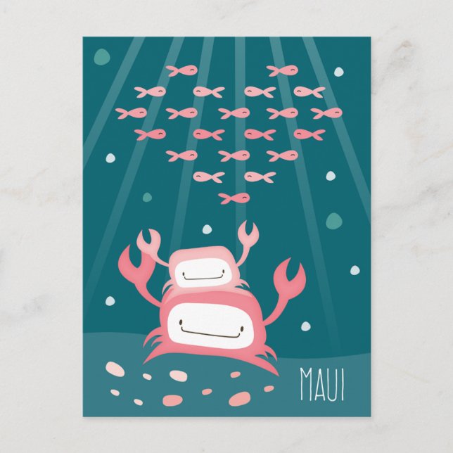 Postal "Crab Maui" (Anverso)