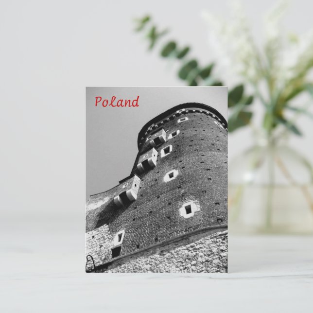 Postal Cracovia, Castillo de Polonia (Anverso de pie)