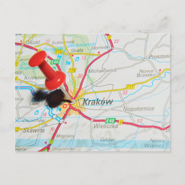 Postal Cracovia, Cracovia, Polonia (Anverso)
