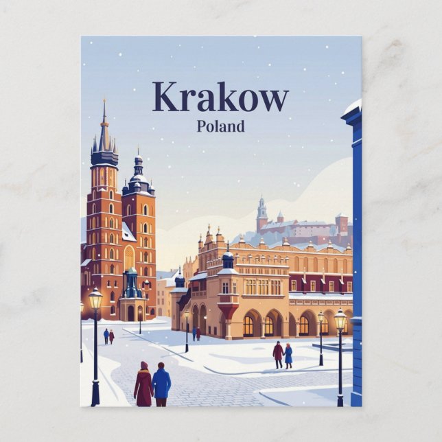 Postal Cracovia, Polonia (Anverso)