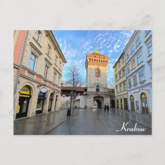 Postal Cracovia Polonia Foto de viaje de la puerta de St