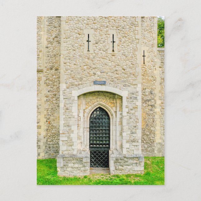 Postal Cradle Tower, Tower of London UK Postcard (Anverso)