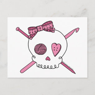 Postal Craft Skull (rosa)