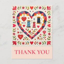 Postal Crafter Quilting Sewing Thank you