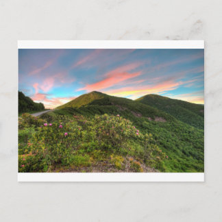 Postal Craggy Pinnacle Sunset