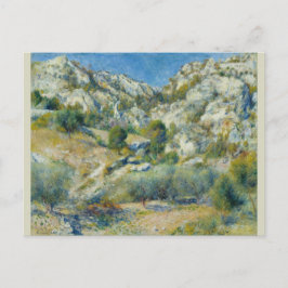 Postal Crags rocosos en L'Estaque por Pierre-Auguste Reno